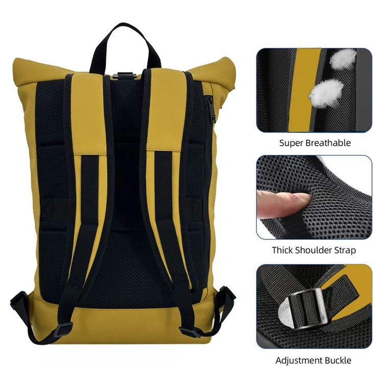 PU Leather Roll Top Backpack price